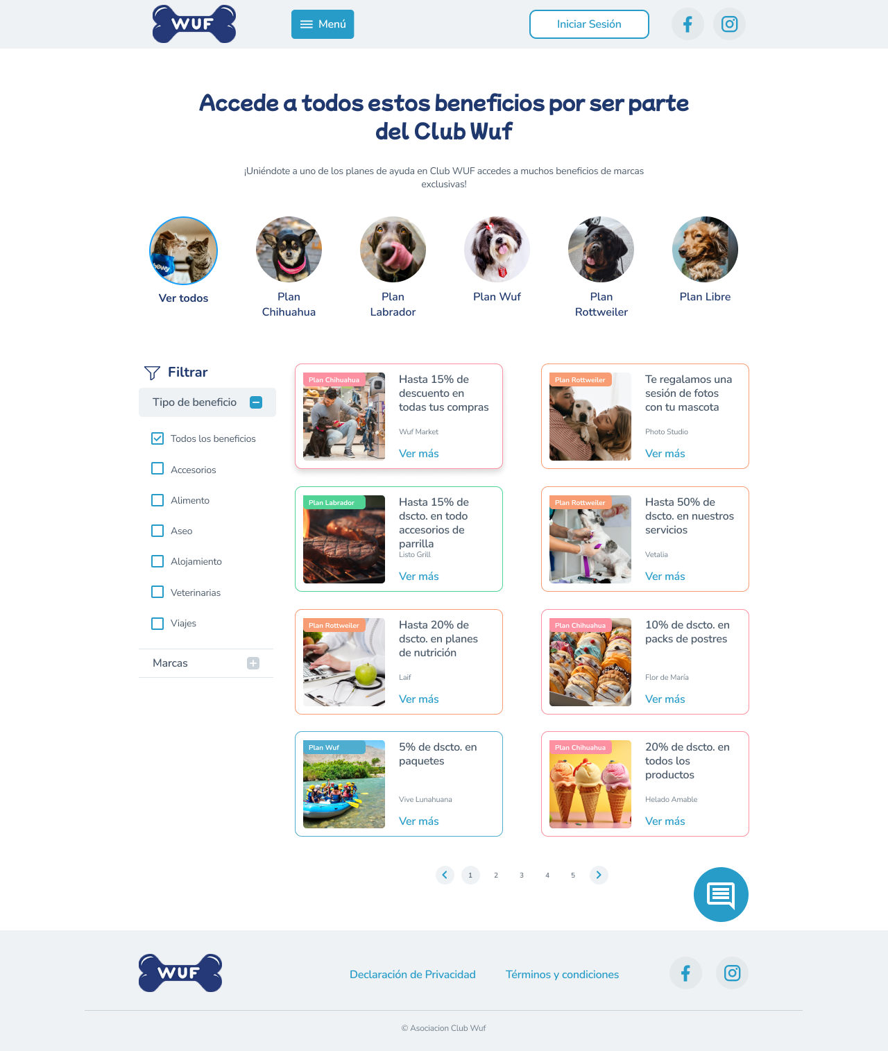 WUF — Flujo de donación